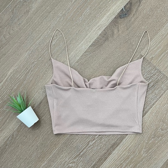 Cropped Cowl Neck Cami size S - Picture 2 of 6